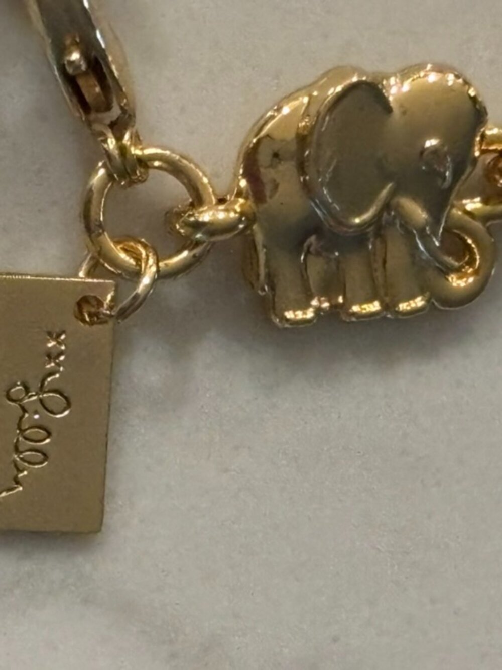 Lilly Pulitzer gold elephant bracelet - Picture 3 of 3